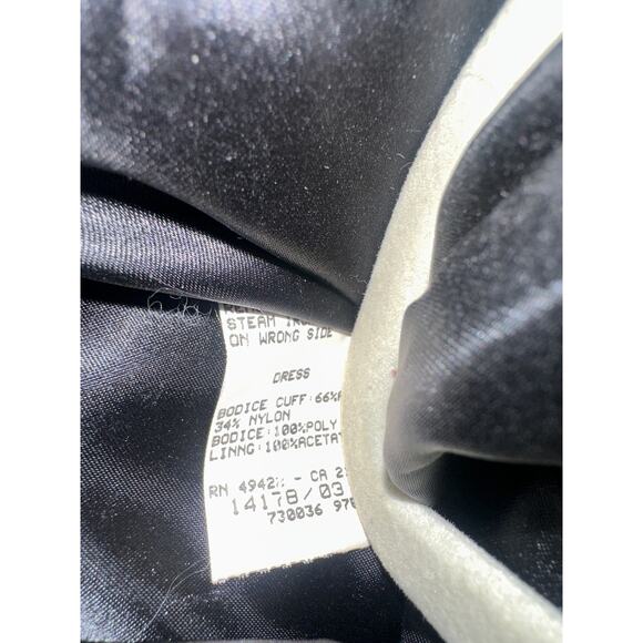 Vintage Scott McClintock Black Velvet & Satin Rhinestone Strapless Gown Sz 8 - Picture 6 of 9